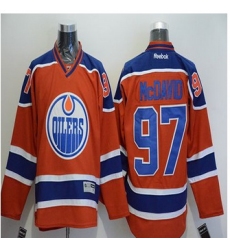 Edmonton Oilers #97 Connor McDavid Orange Stitched NHL Jersey