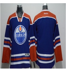 Edmonton Oilers Blank Stitched Light Blue NHL Jersey