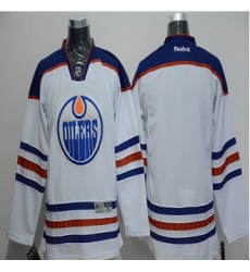 Edmonton Oilers Blank White Stitched NHL Jersey