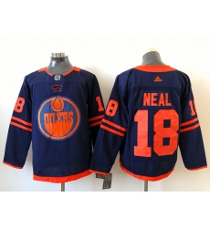 Men Edmonton Oilers James Neal 18 Adidas 2020 21 Reverse Retro Alternate NHL Jersey