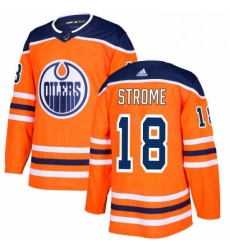 Mens Adidas Edmonton Oilers 18 Ryan Strome Authentic Orange Home NHL Jersey 