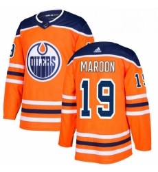 Mens Adidas Edmonton Oilers 19 Patrick Maroon Authentic Orange Home NHL Jersey 