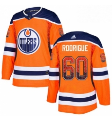 Mens Adidas Edmonton Oilers 60 Olivier Rodrigue Authentic Orange Drift Fashion NHL Jersey 