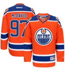 Mens Edmonton Oilers Connor McDavid Reebok Orange Alternate Premier Jersey