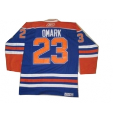 NHL Jerseys Edmonton Oilers #23 Omark Blue Jerseys