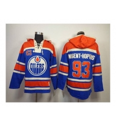 NHL Jerseys Edmonton Oilers #93 nugent-hopkins blue[pullover hooded sweatshirt]