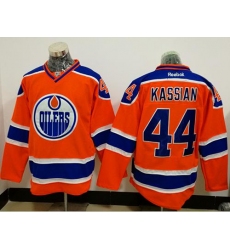 Oilers #44 Zack Kassian Orange Alternate Stitched NHL Jersey