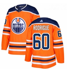 Youth Adidas Edmonton Oilers 60 Olivier Rodrigue Authentic Orange Home NHL Jersey 