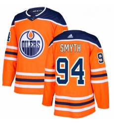 Youth Adidas Edmonton Oilers 94 Ryan Smyth Authentic Orange Home NHL Jersey 