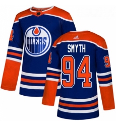 Youth Adidas Edmonton Oilers 94 Ryan Smyth Authentic Royal Blue Alternate NHL Jersey 