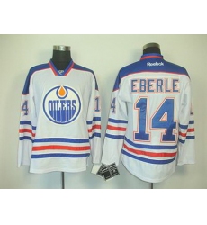Youth Edmonton Oilers #14 Jordan Eberle WHITE Jerseys