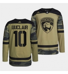 Men Florida Panthers 10 Anthony Duclair 2022 Camo Military Appreciation Night Stitched jersey