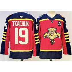 Men Florida Panthers 19 Matthew Tkachuk Red 2026 2026 With A Patch Winter Classic Stitched Hockey Jersey