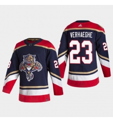 Men Florida Panthers 23 VERHAEGHE 2022 Navy Reverse Retro Stitched Jersey