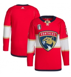 Men Florida Panthers Blank Red 2023 Stanley Cup Final Stitched Jersey