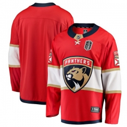 Men Florida Panthers Fanatics Red 2025 Stanley Cup Final Home Breakaway Jersey