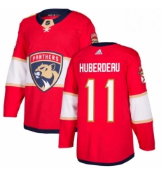Mens Adidas Florida Panthers 11 Jonathan Huberdeau Premier Red Home NHL Jersey 