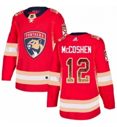 Mens Adidas Florida Panthers 12 Ian McCoshen Authentic Red Drift Fashion NHL Jersey 