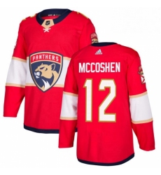 Mens Adidas Florida Panthers 12 Ian McCoshen Authentic Red Home NHL Jersey 