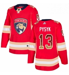 Mens Adidas Florida Panthers 13 Mark Pysyk Authentic Red Drift Fashion NHL Jersey 
