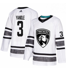 Mens Adidas Florida Panthers 3 Keith Yandle White 2019 All Star Game Parley Authentic Stitched NHL Jersey 