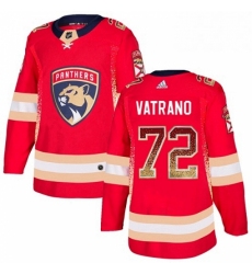 Mens Adidas Florida Panthers 72 Frank Vatrano Authentic Red Drift Fashion NHL Jersey 