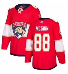 Mens Adidas Florida Panthers 88 Jamie McGinn Authentic Red Home NHL Jersey 