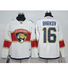 Panthers #16 Aleksander Barkov White Road Stitched NHL Jersey