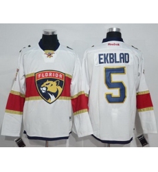 Panthers #5 Aaron Ekblad White Road Stitched NHL Jersey