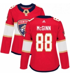 Womens Adidas Florida Panthers 88 Jamie McGinn Authentic Red Home NHL Jersey 