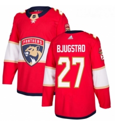 Youth Adidas Florida Panthers 27 Nick Bjugstad Authentic Red Home NHL Jersey 