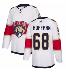 Youth Adidas Florida Panthers 68 Mike Hoffman Authentic White Away NHL Jersey 