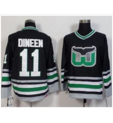 Hartford Whalers #11 Kevin Dineen Black CCM Throwback Stitched NHL Jersey