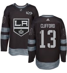 Kings #13 Kyle Clifford Black 1917 2017 100th Anniversary Stitched NHL Jersey