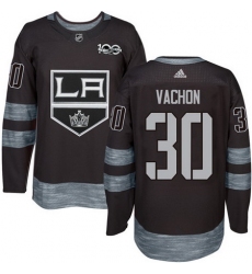 Kings #30 Rogie Vachon Black 1917 2017 100th Anniversary Stitched NHL Jersey
