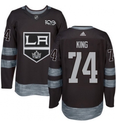Kings #74 Dwight King Black 1917 2017 100th Anniversary Stitched NHL Jersey