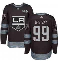 Kings #99 Wayne Gretzky Black 1917 2017 100th Anniversary Stitched NHL Jersey