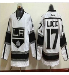 Los Angeles Kings #17 Milan Lucic White Stitched NHL Jersey
