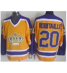 Los Angeles Kings #20 Luc Robitaille Yellow CCM NHL Jerseys