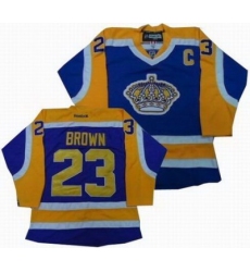 Los Angeles Kings #23 Dustin Brown yellow purple Jerseys