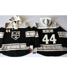 Los Angeles Kings #44 Robyn Regehr Black Sawyer Hooded Sweatshirt Stitched NHL Jersey