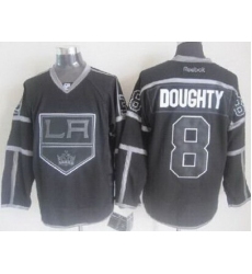 Los Angeles Kings 8 Drew Doughty Black ICE Fashion NHL Jerseys