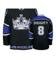 Los Angeles Kings #8 Drew Doughty Home Black Hockey Authentic Jerseys