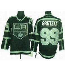 Los Angeles Kings #99 GRETZKY C Patch black ice Jerseys