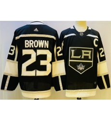 Men Los Angeles Kings 23 Dustin Brown Black Stitched Jersey
