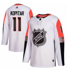Mens Adidas Los Angeles Kings 11 Anze Kopitar Authentic White 2018 All Star Pacific Division NHL Jersey 