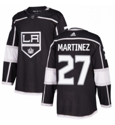 Mens Adidas Los Angeles Kings 27 Alec Martinez Authentic Black Home NHL Jersey 