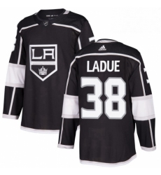 Mens Adidas Los Angeles Kings 38 Paul LaDue Authentic Black Home NHL Jersey 