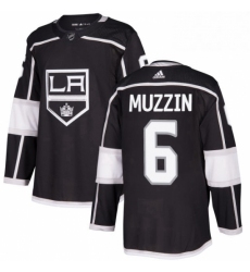 Mens Adidas Los Angeles Kings 6 Jake Muzzin Premier Black Home NHL Jersey 