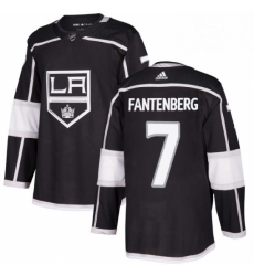 Mens Adidas Los Angeles Kings 7 Oscar Fantenberg Authentic Black Home NHL Jersey 